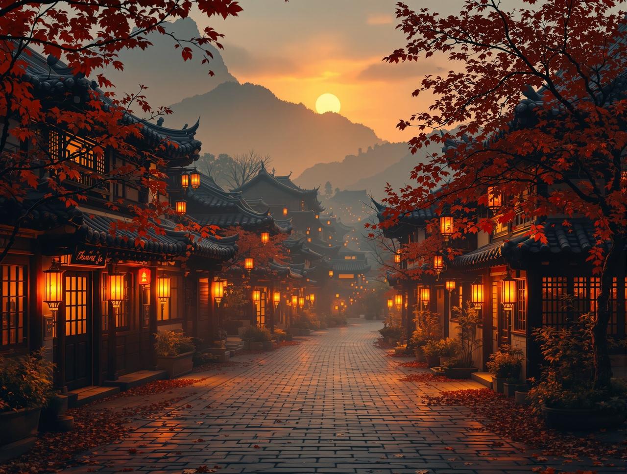 百合ai短剧品牌故事 - 温暖的小镇乡村景象